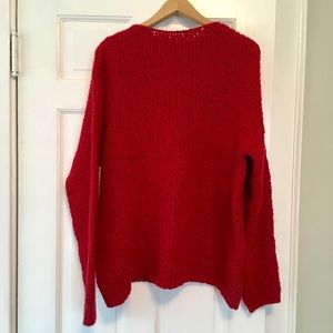 Fuzzy Comme il Faut Red Sweater